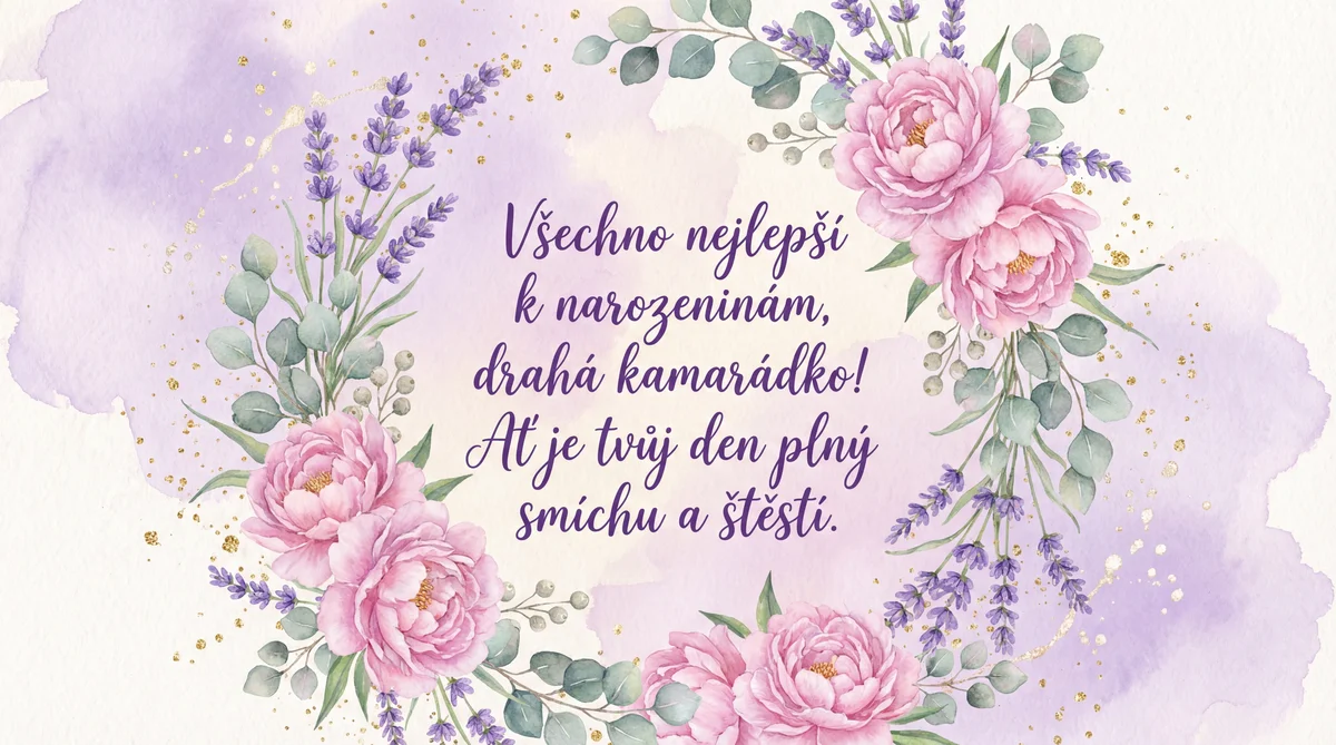 Přání k narozeninám pro kamarádku