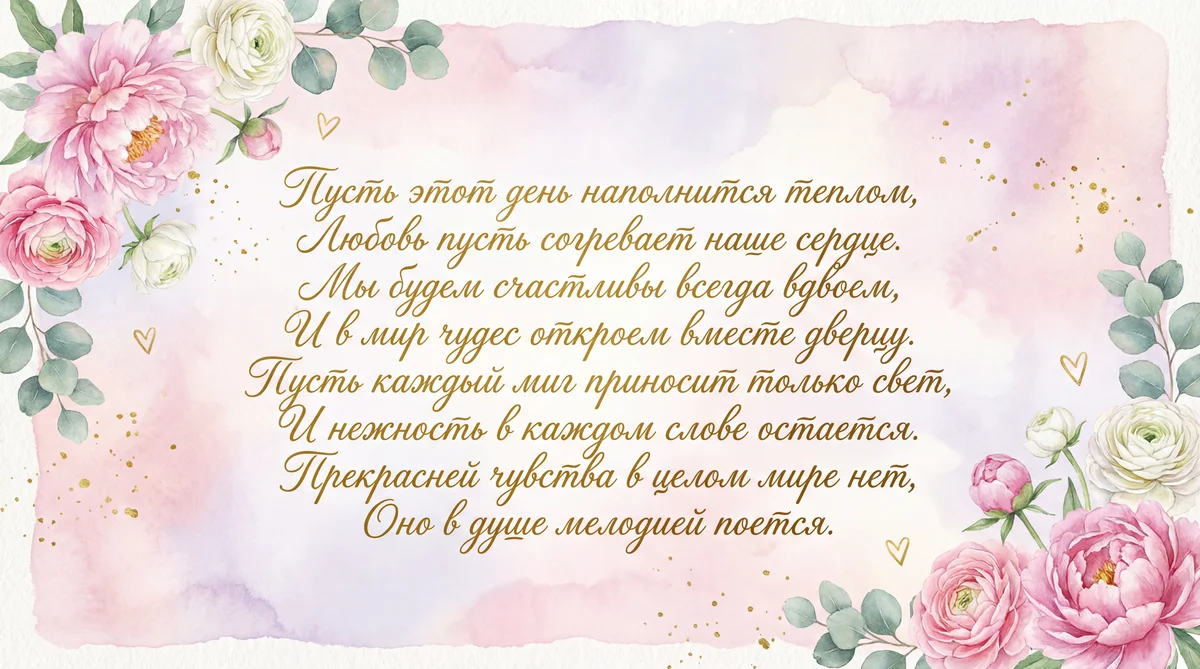 Поздравление для любимого человека с Днем всех влюбленных