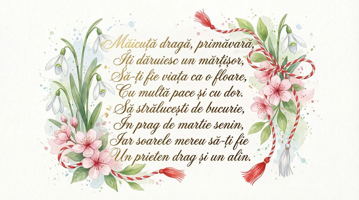 urări de mărțișor pentru mama