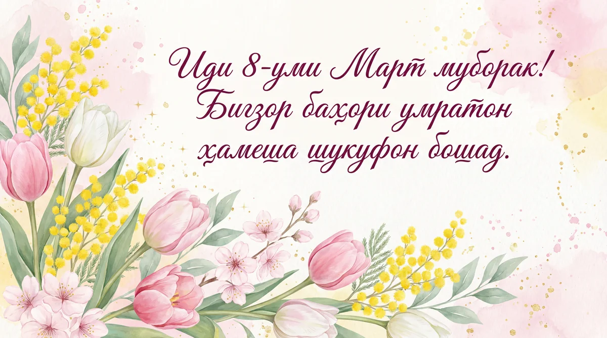 Табрикоти Рӯзи байналмилалии занон