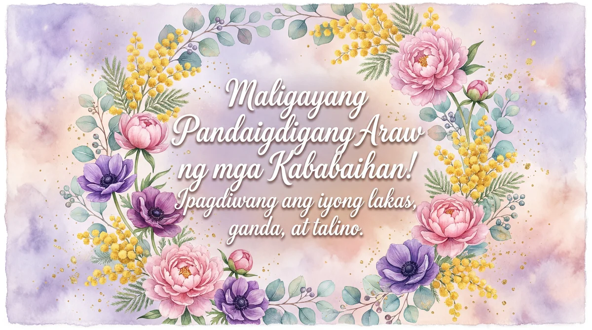 Pagbati para sa Pandaigdigang Araw ng Kababaihan