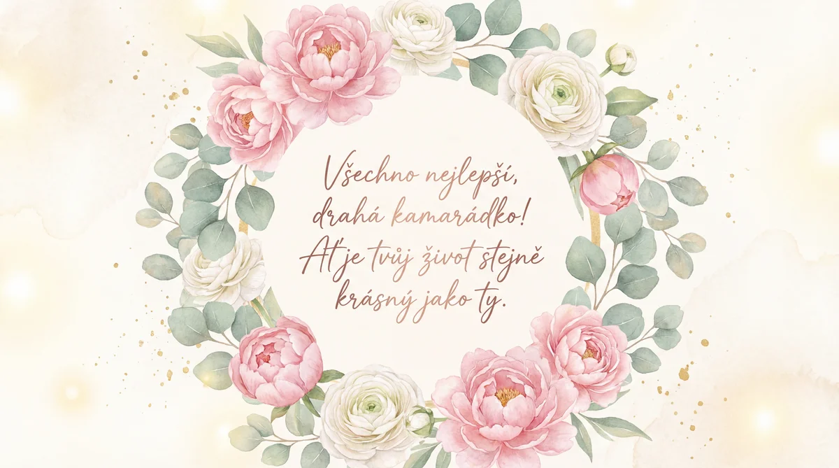 narozeninové přání pro kamarádku