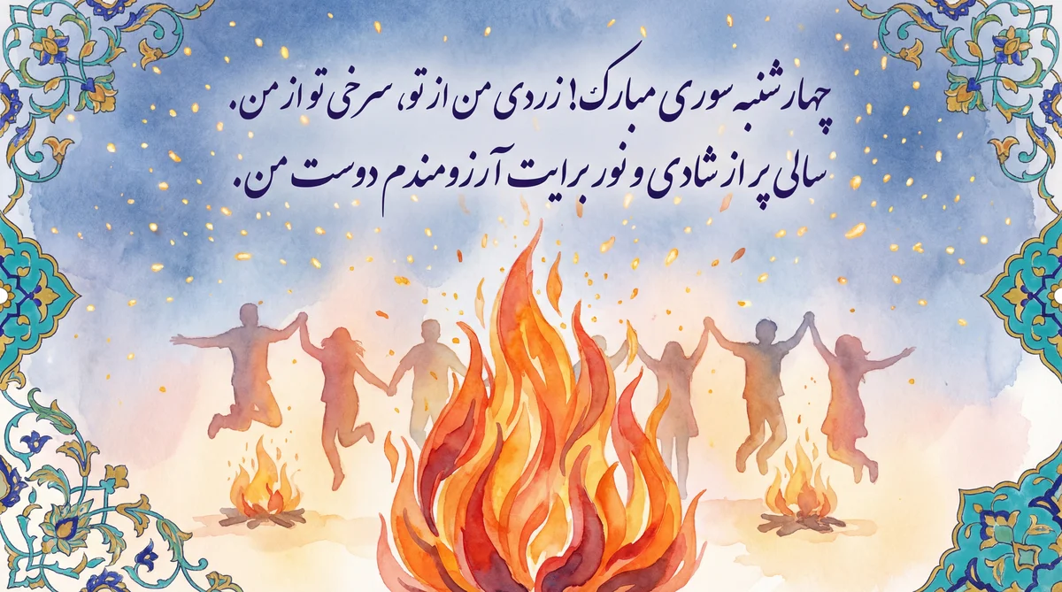 کارت تبریک چهارشنبه سوری برای دوستان