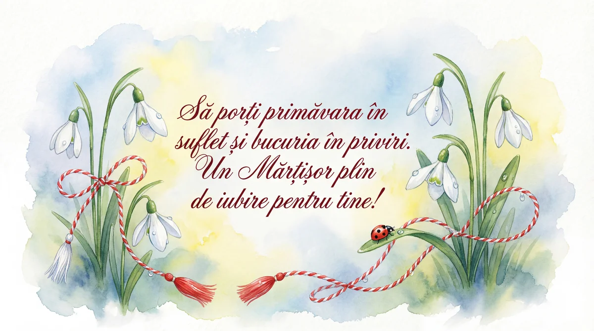 Urări de Mărțișor pentru o persoană dragă