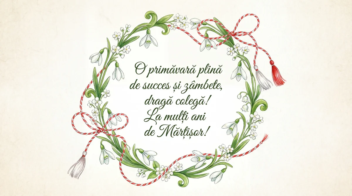 urări de Mărțișor pentru o colegă dragă