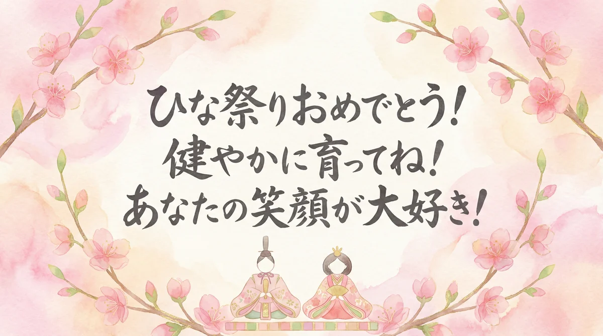 大切な娘へ贈る、ひな祭りの心温まるお祝いメッセージ
