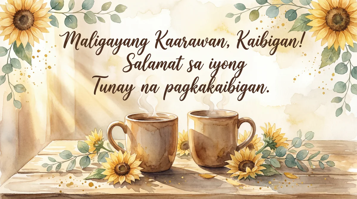 maligayang kaarawan sa isang kaibigan