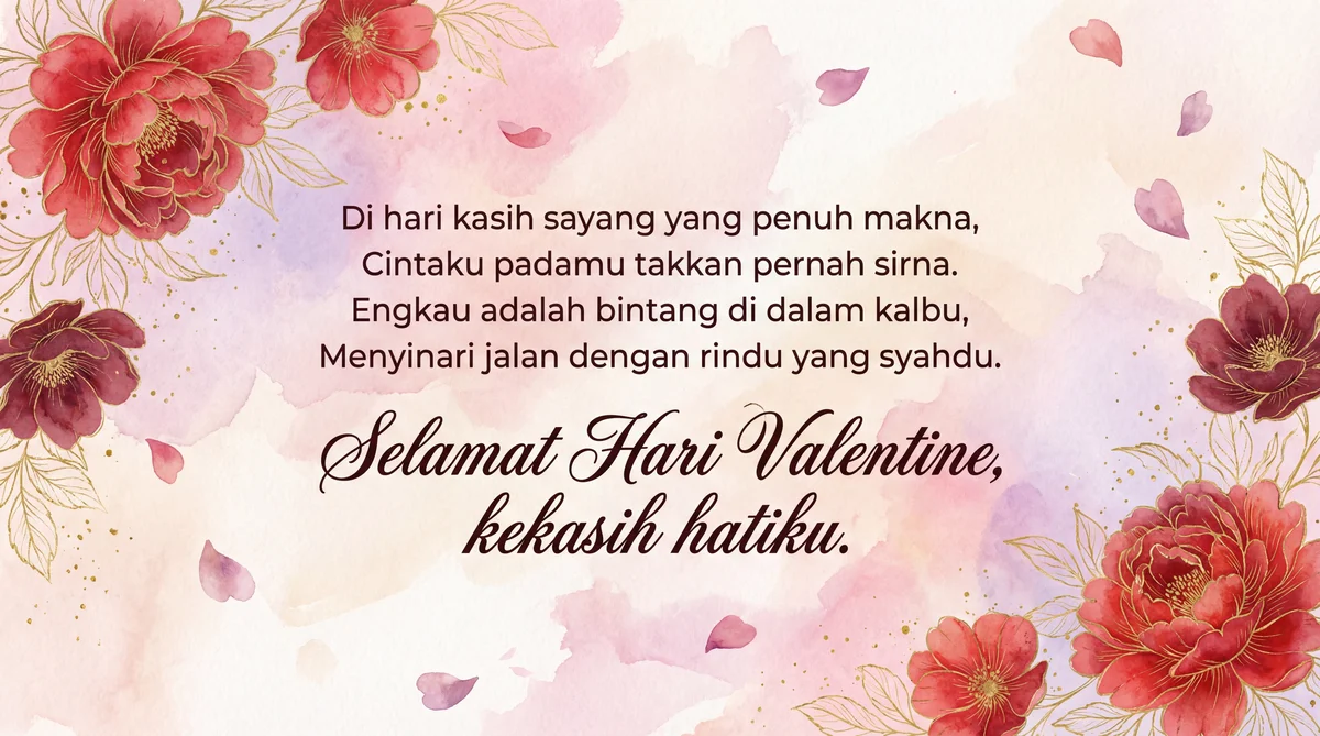 Ucapan Selamat Hari Valentine untuk kekasih