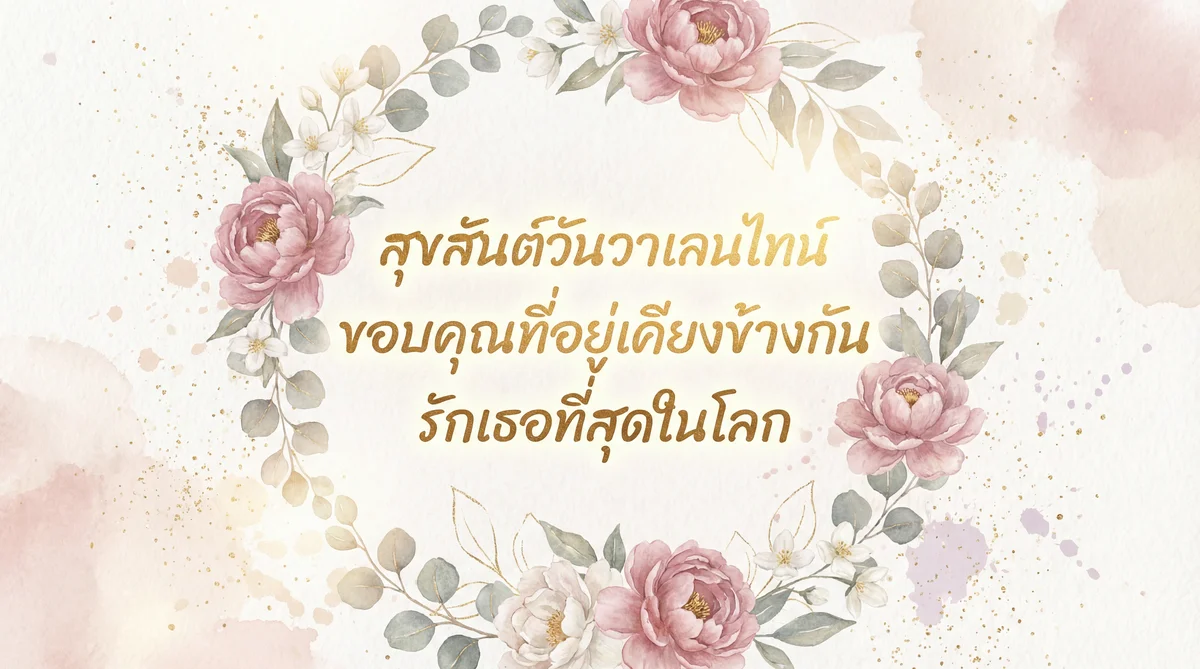 การ์ดอวยพรวันวาเลนไทน์สำหรับคนรัก