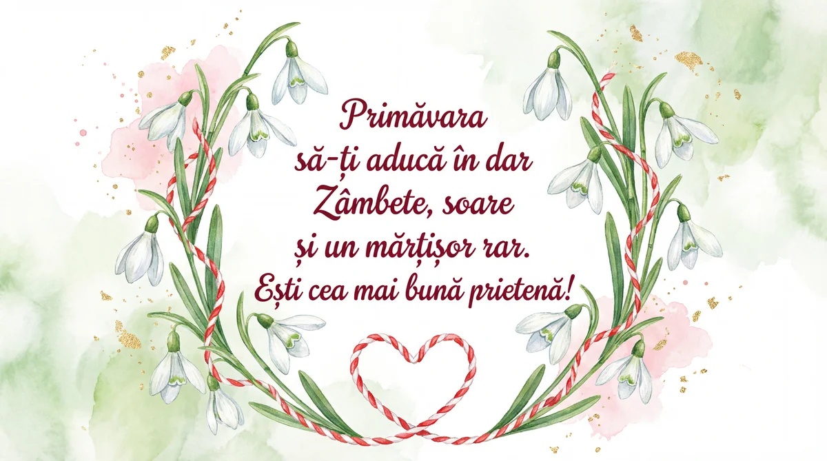 Mesaj Mărțișor pentru prietena cea mai bună
