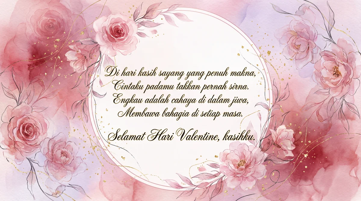 Kartu ucapan Hari Valentine untuk orang terkasih