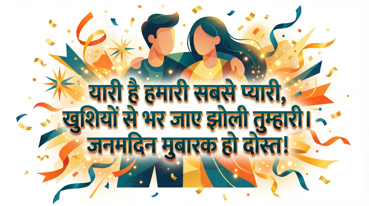 दोस्त को जन्मदिन की शुभकामनाएँ