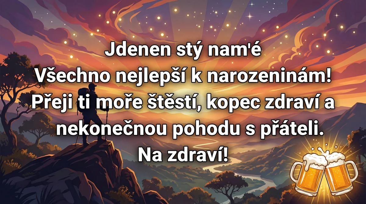 Přání k narozeninám pro kamaráda