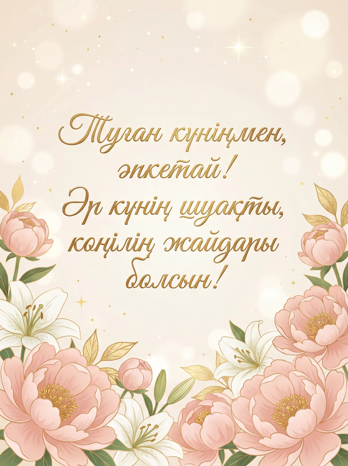 Әпке туған күніңмен құттықтаймын!