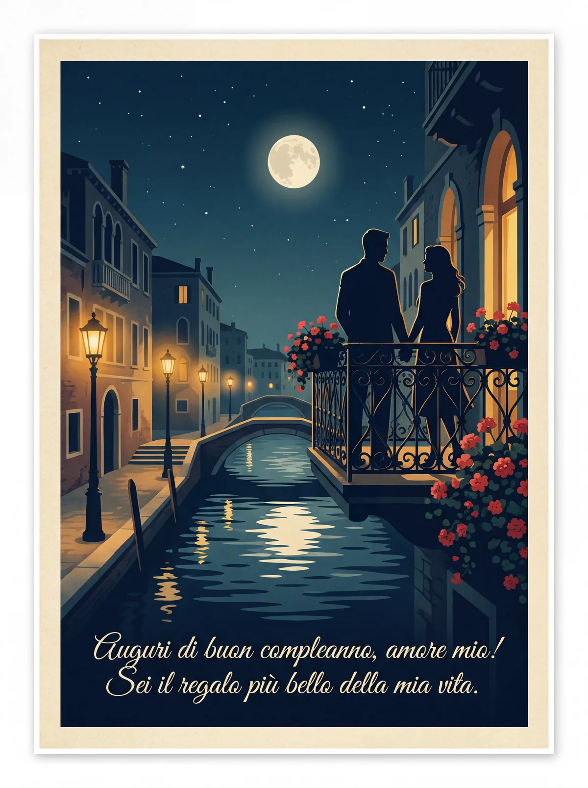 Auguri di buon compleanno al mio amore!