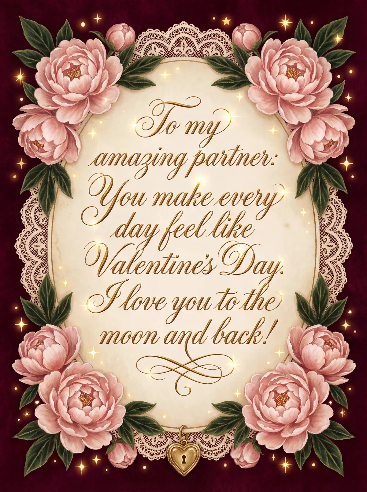 Valentine's Day card for my amazing partner