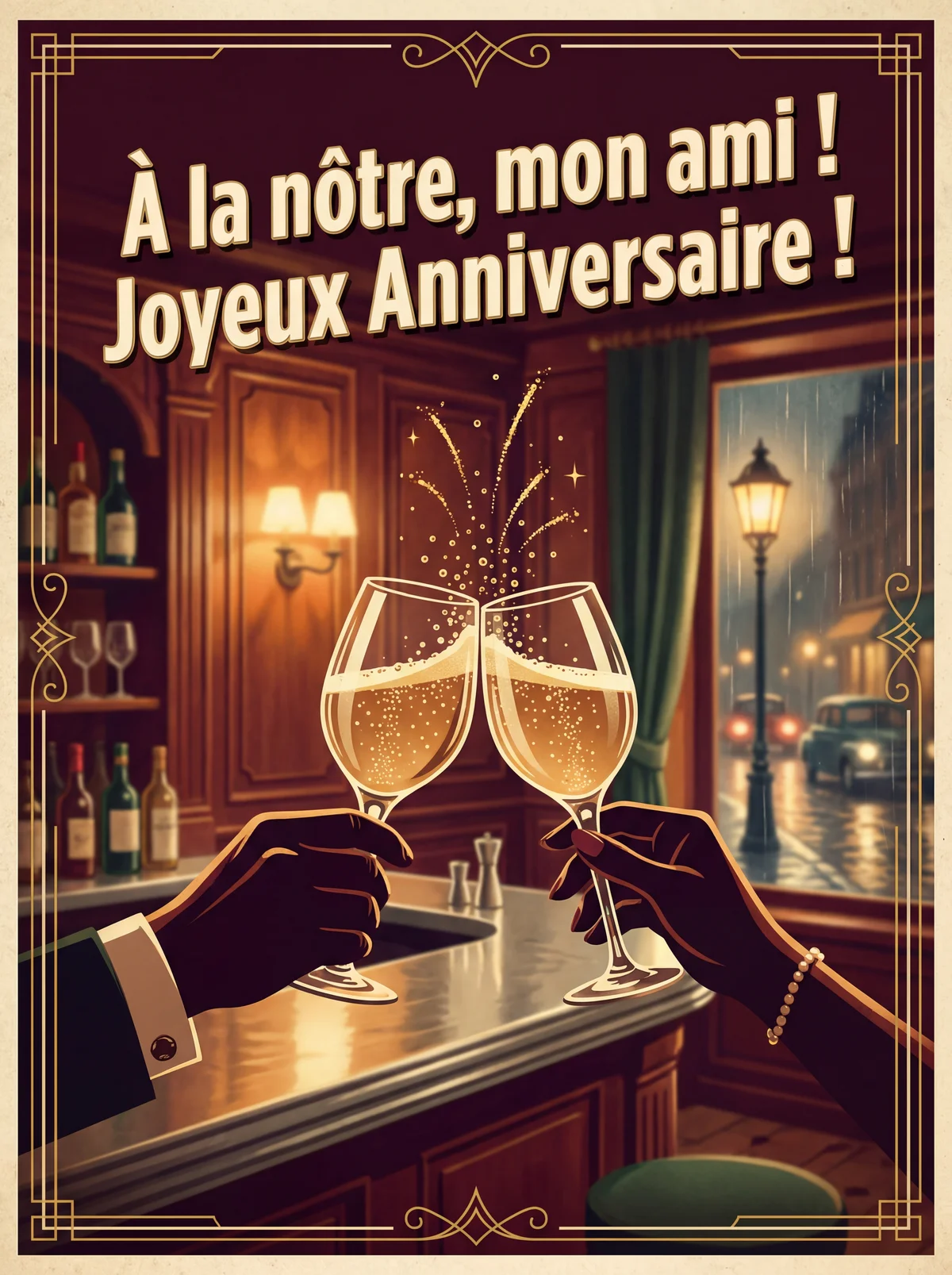 carte d'anniversaire pour un ami proche