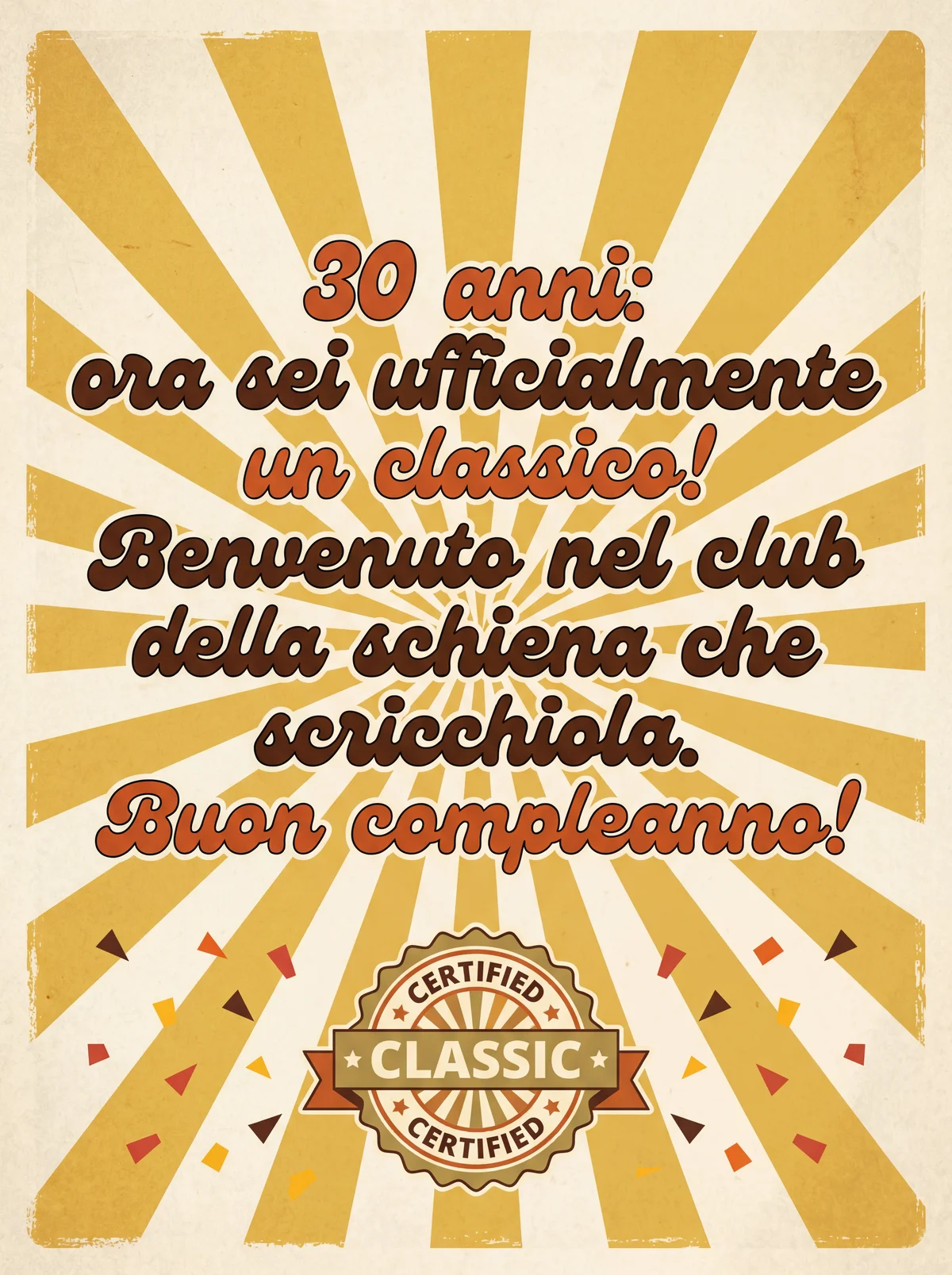 Biglietto di compleanno divertente per un amico che compie 3...