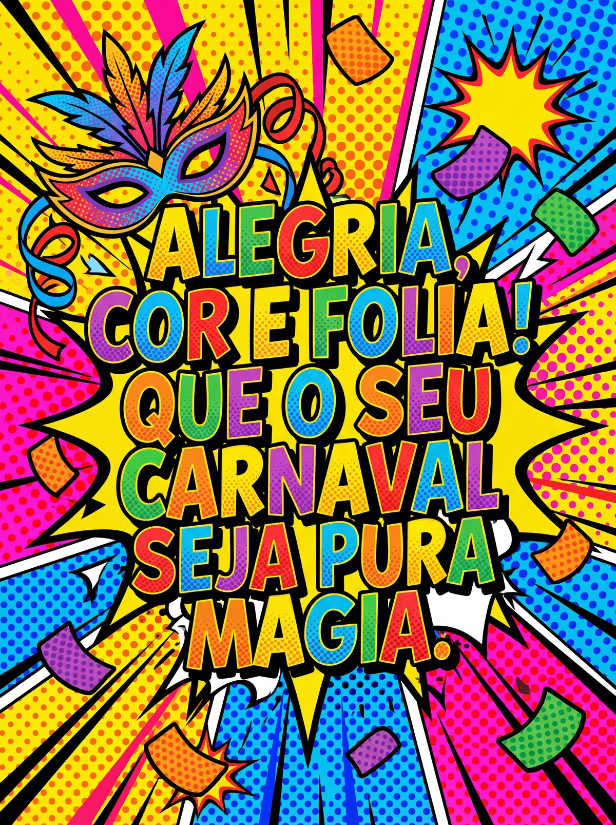 Mensagem de Carnaval para celebrar a alegria