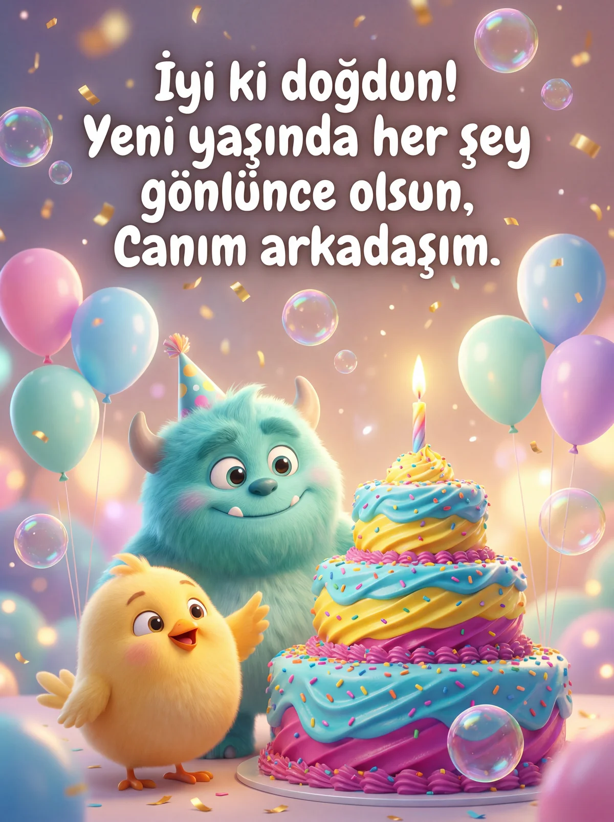 arkadaşa doğum günü mesajı