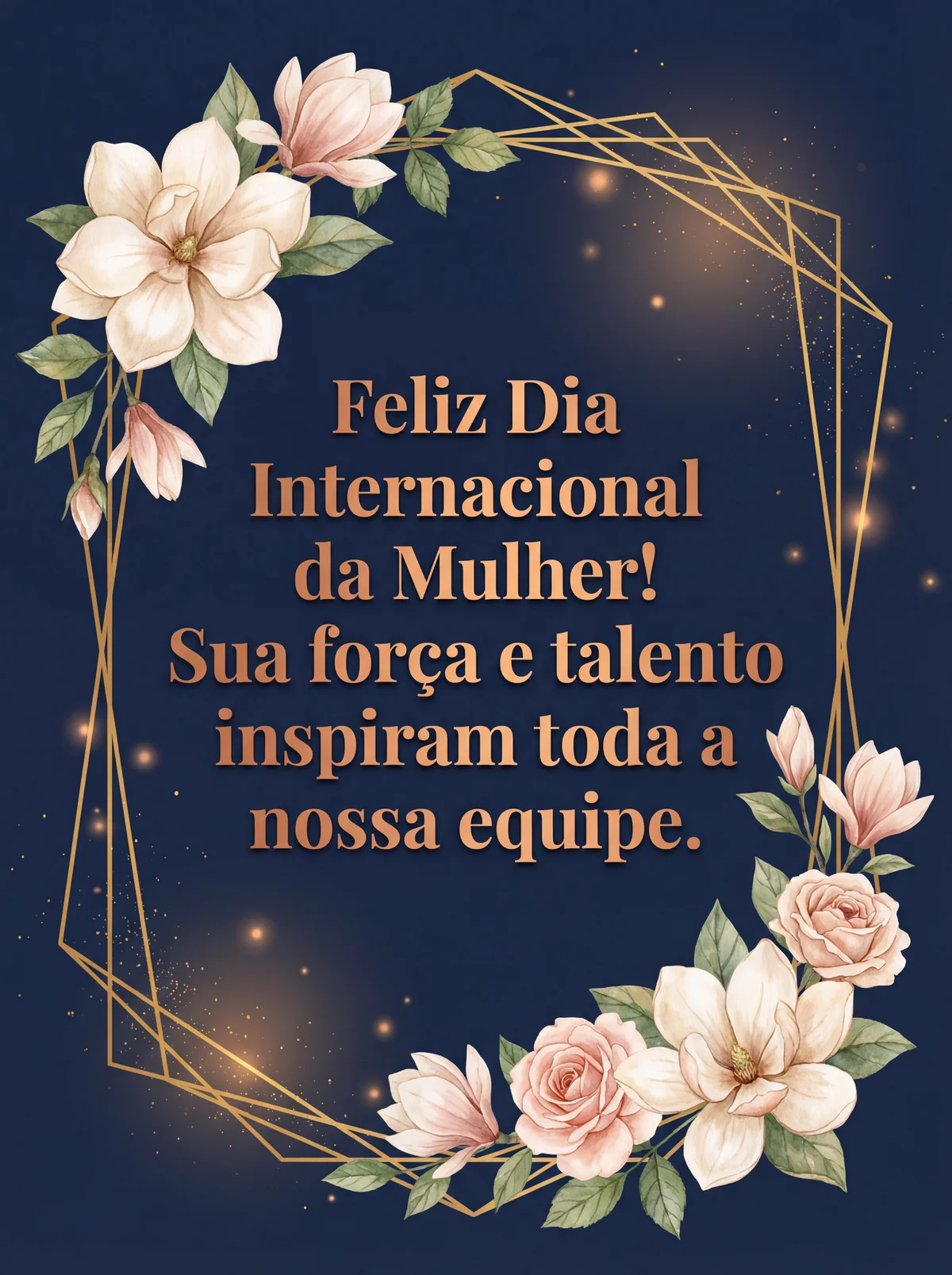 Cartão de Dia Internacional da Mul Mulher para colega de tra...