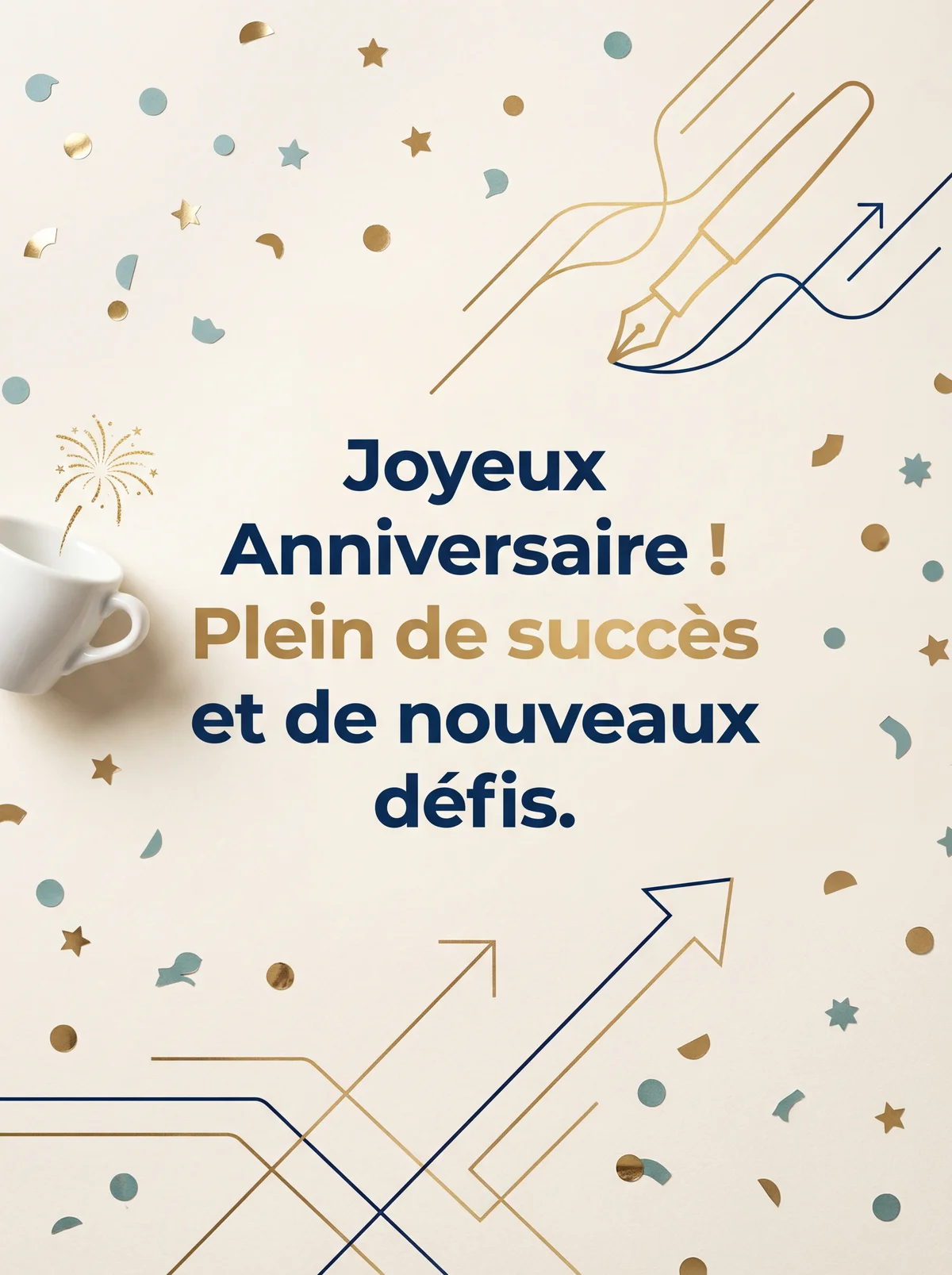 carte d'anniversaire pour un collègue