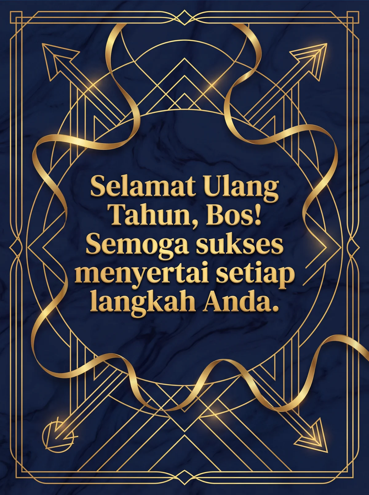 Kartu ucapan ulang tahun untuk bos