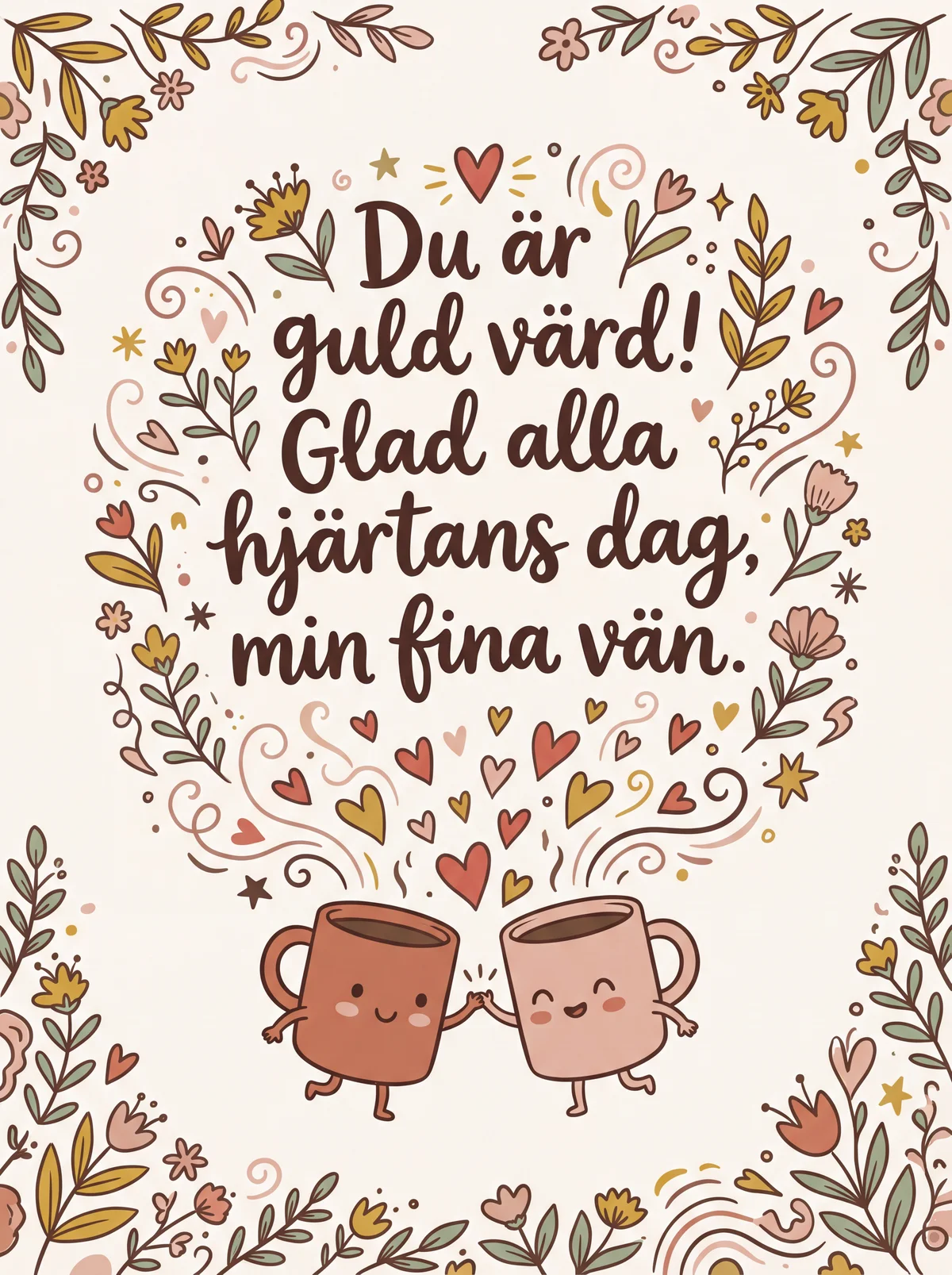 Alla hjärtans dag-hälsning till en vän