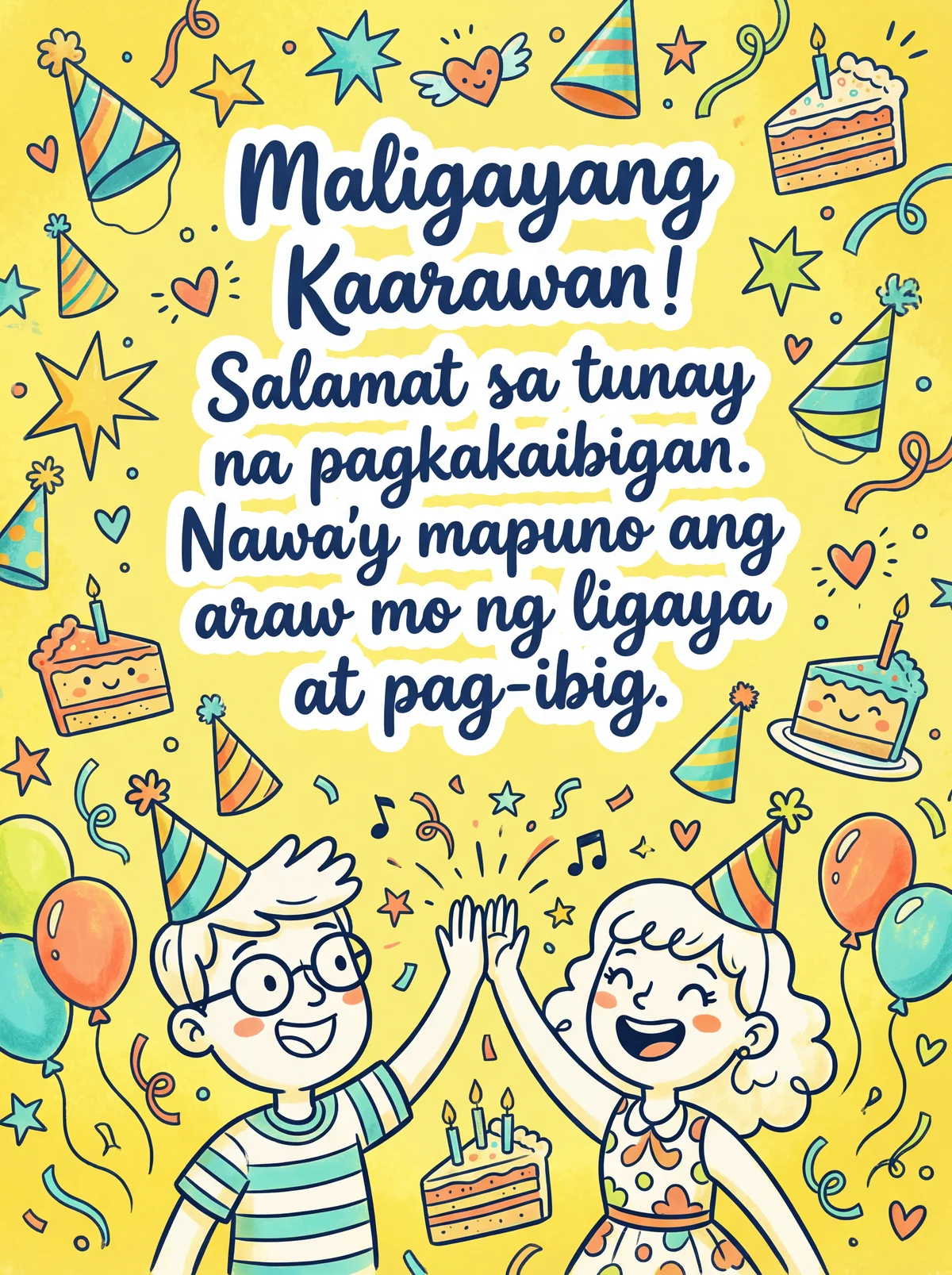 Mensahe para sa kaarawan ng kaibigan