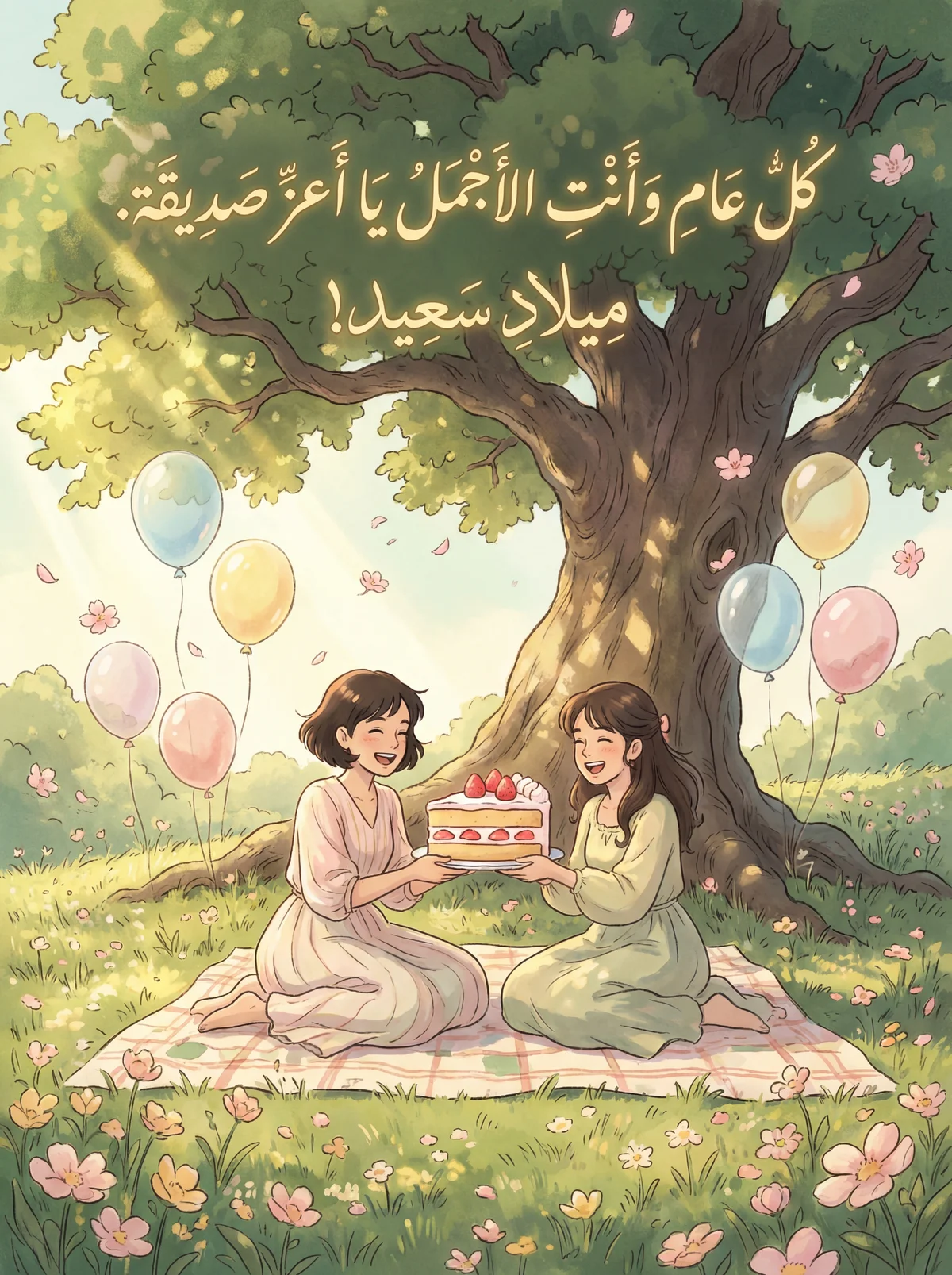 تهنئة بعيد ميلاد صديقتي المفضلة