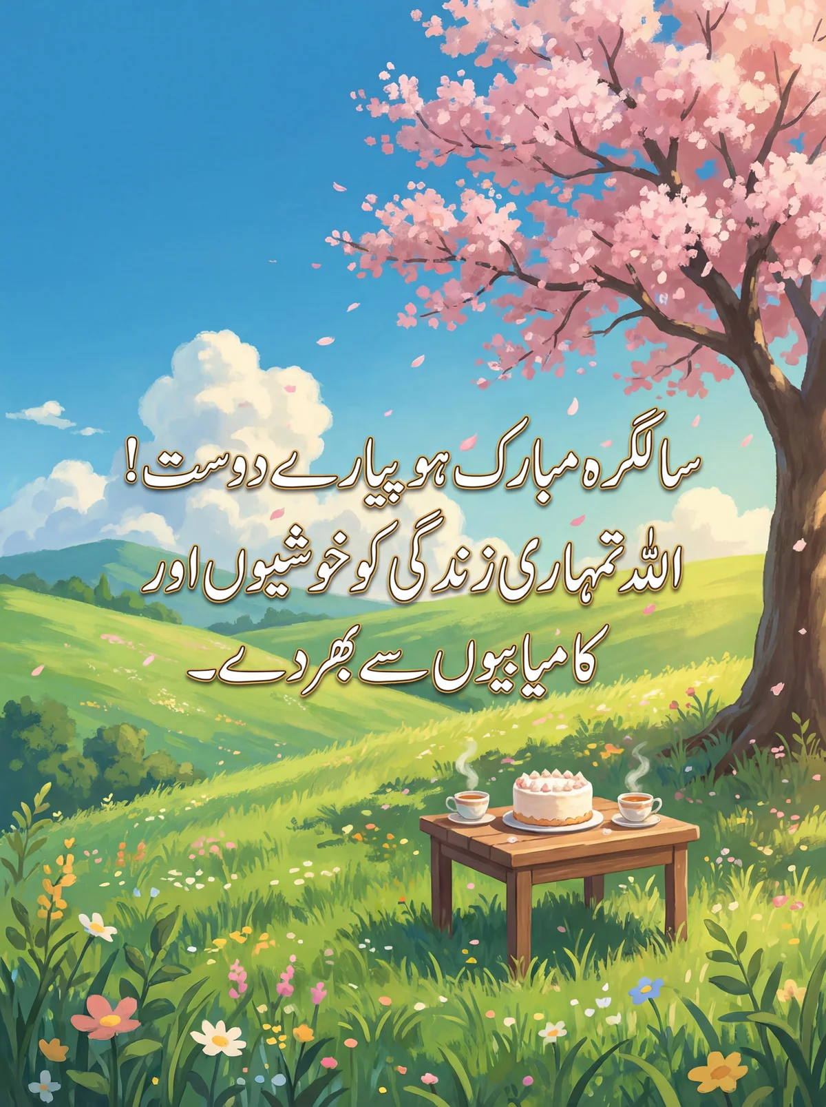 دوست کو سالگرہ کی مبارکباد