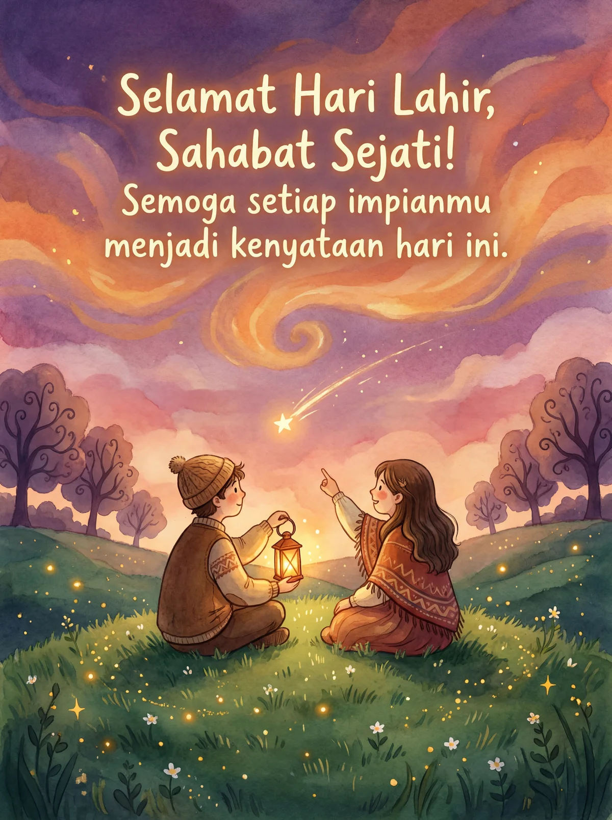 kad hari lahir untuk kawan baik