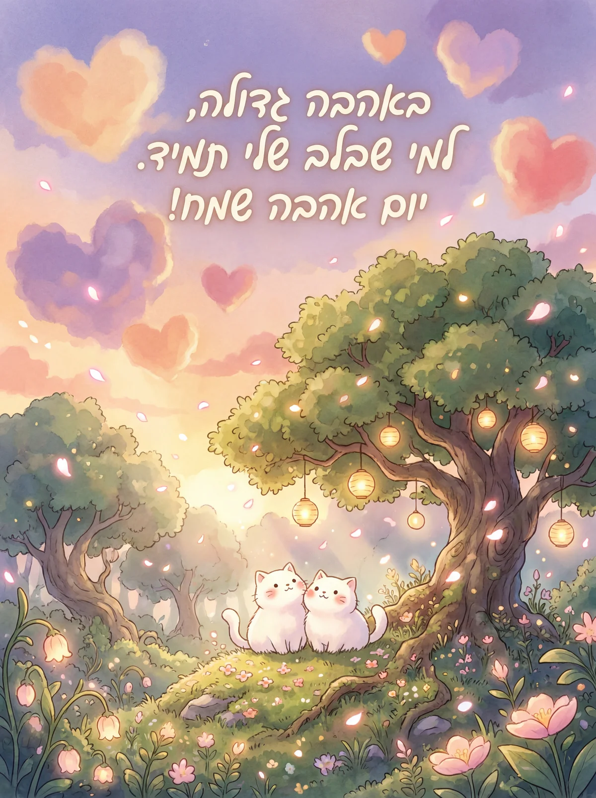 כרטיס ברכה ליום האהבה