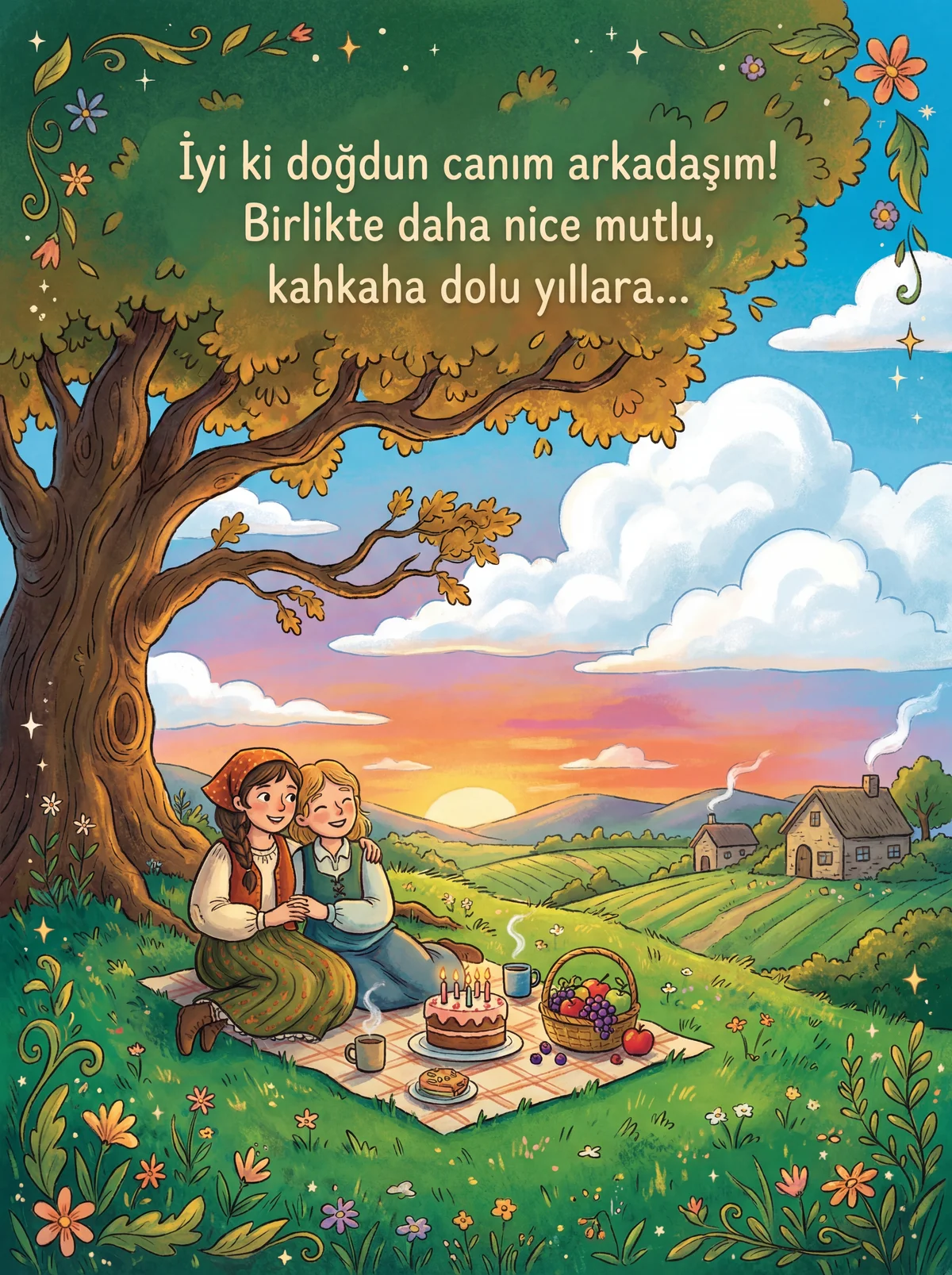 arkadaşa doğum günü kutlama mesajı