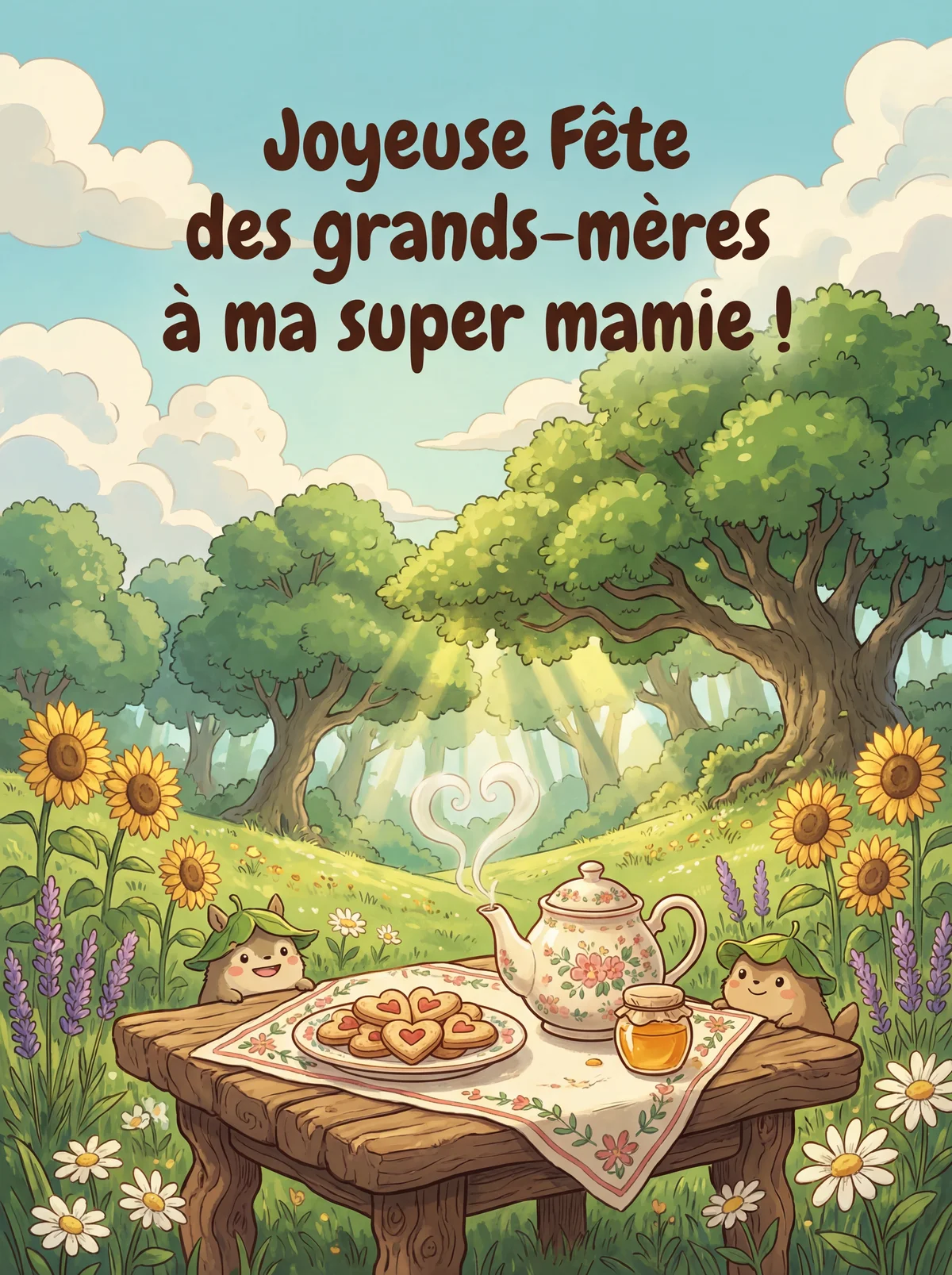 Joyeuse Fête des grands-mères à ma super mamie