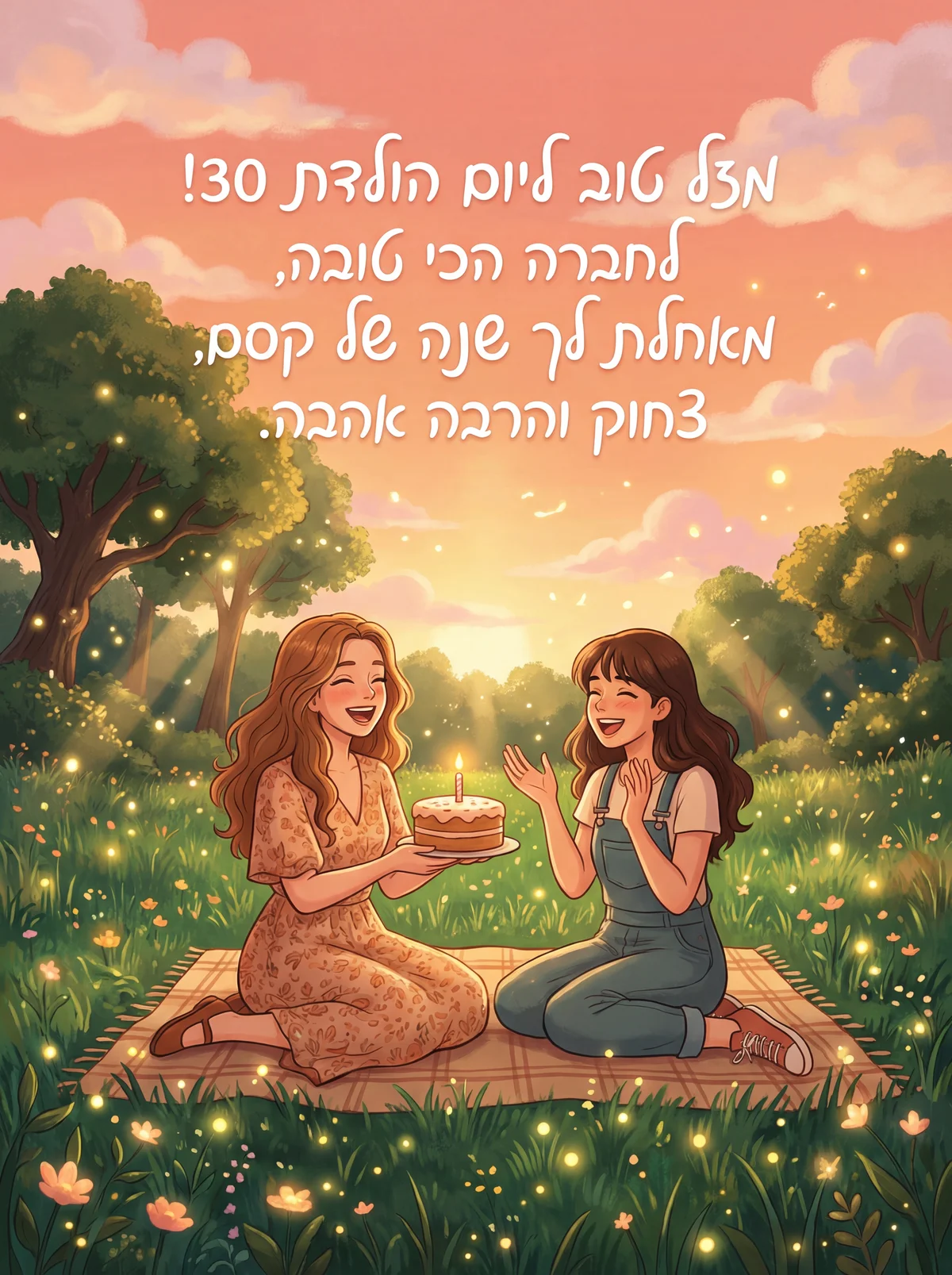 ברכות ליום הולדת 30 לחברה הכי טובה