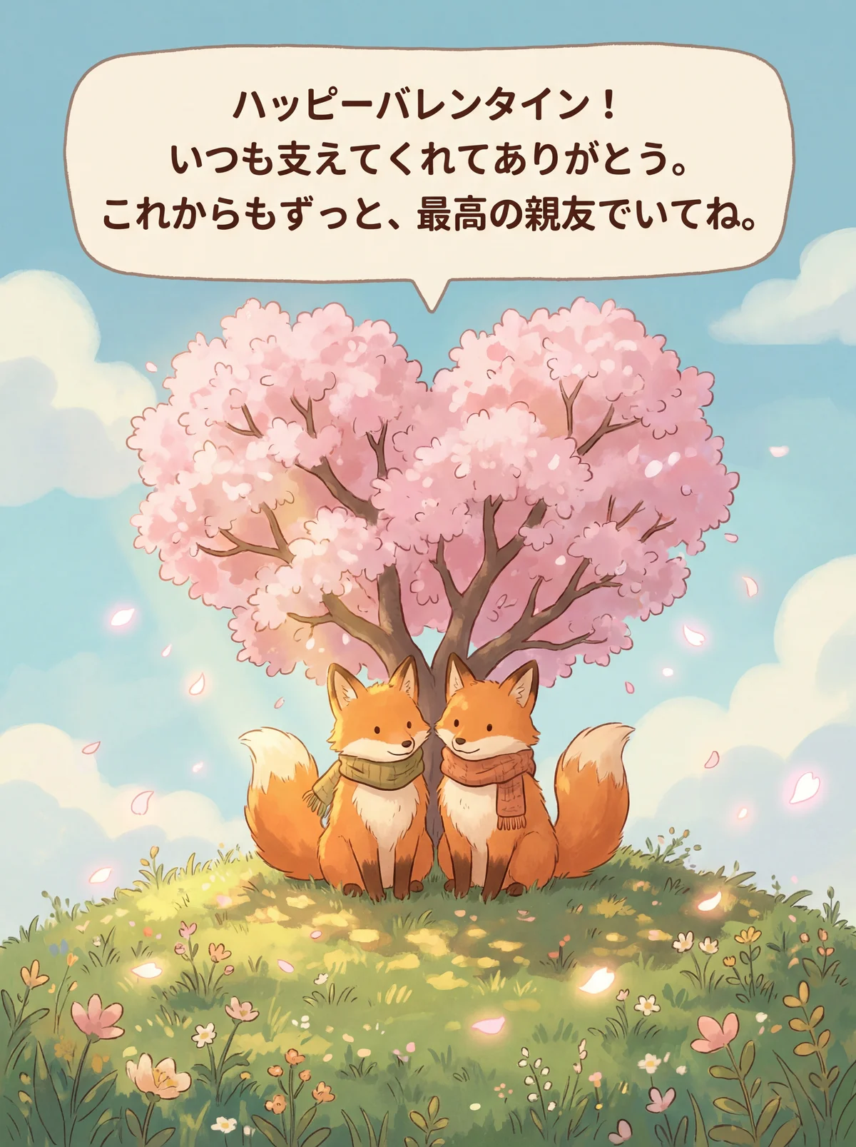 バレンタインデーに贈る、親愛なる友人へのメッセージ