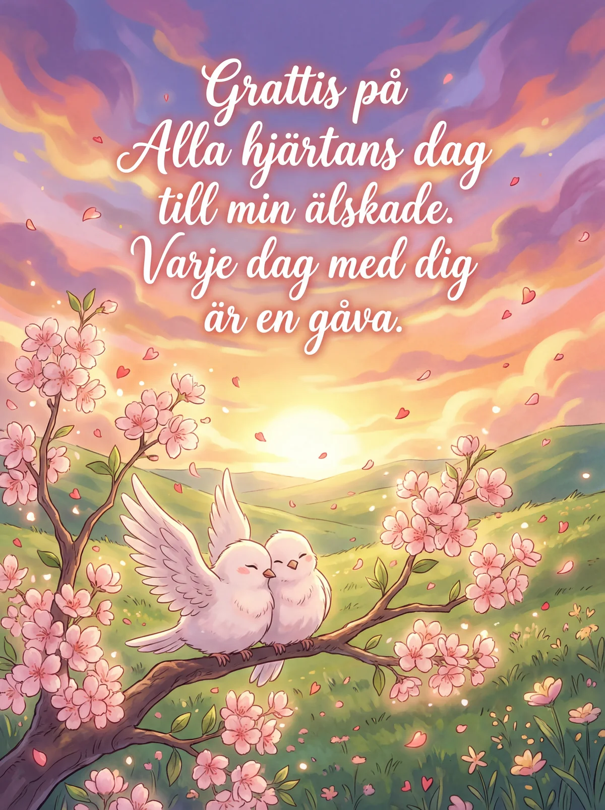 Grattis på Alla hjärtans dag till min älskade