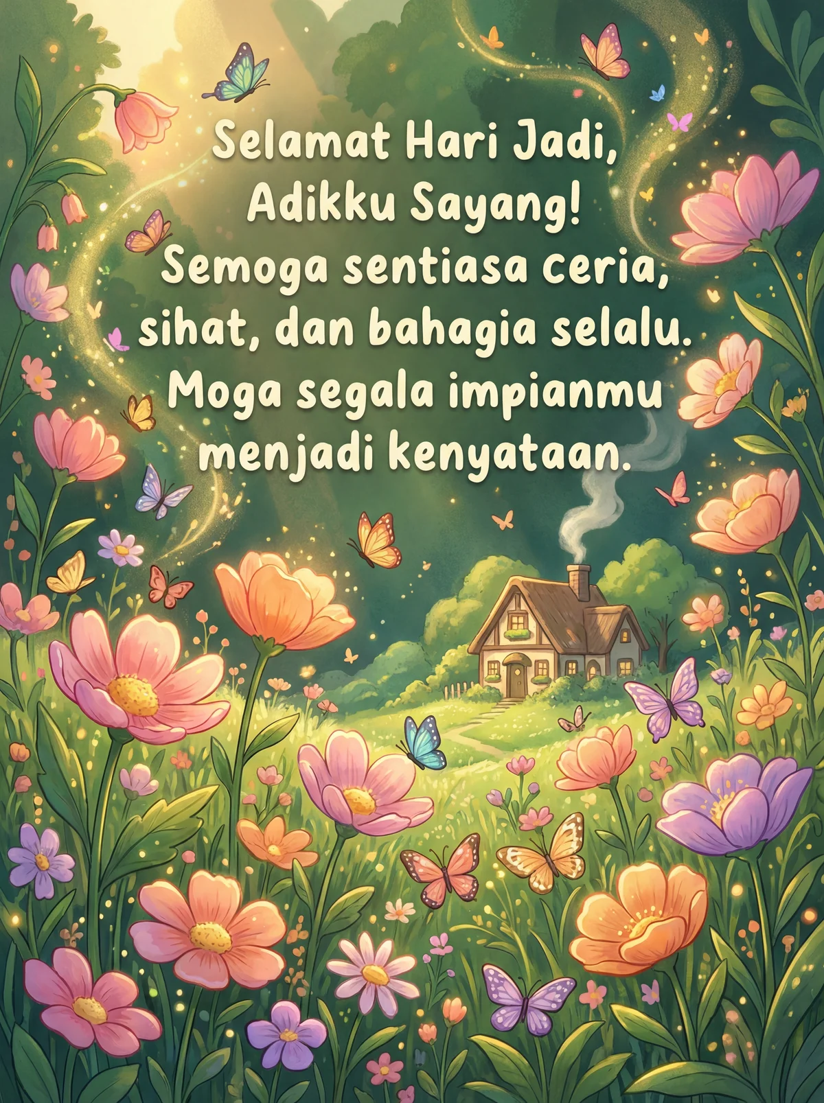 ucapan hari jadi untuk adik perempuan