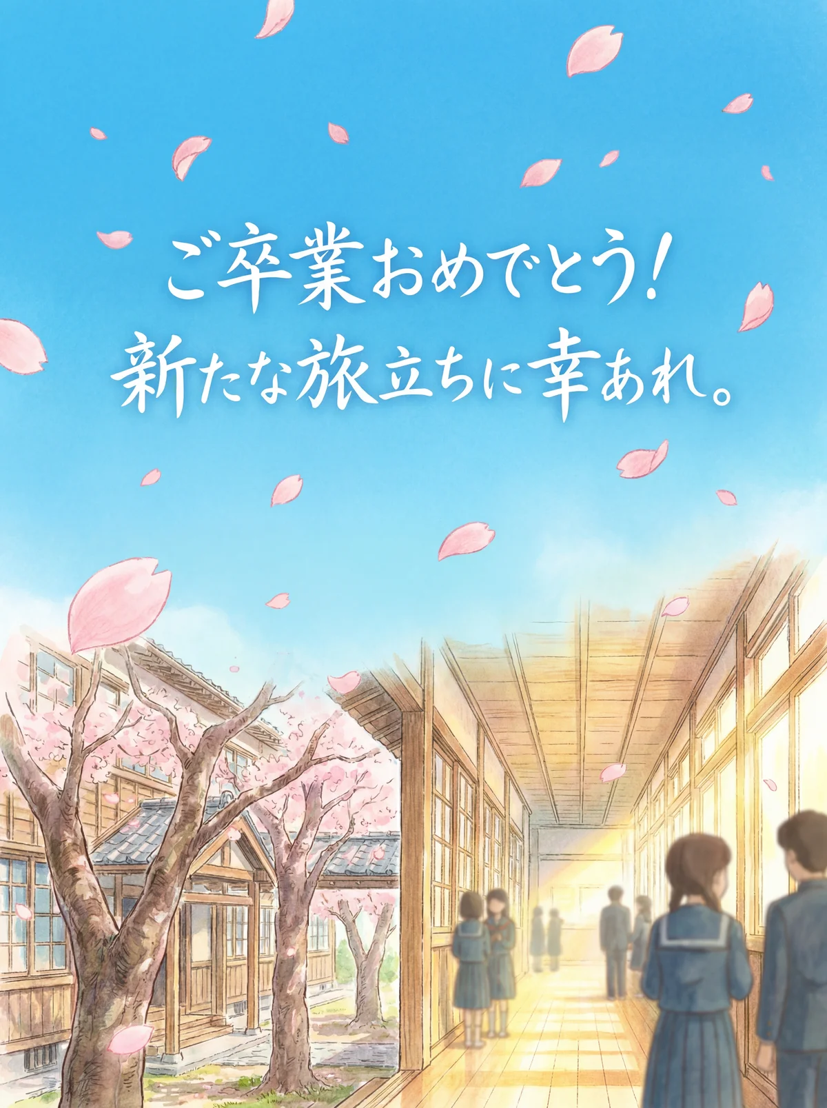 卒業おめでとうカード