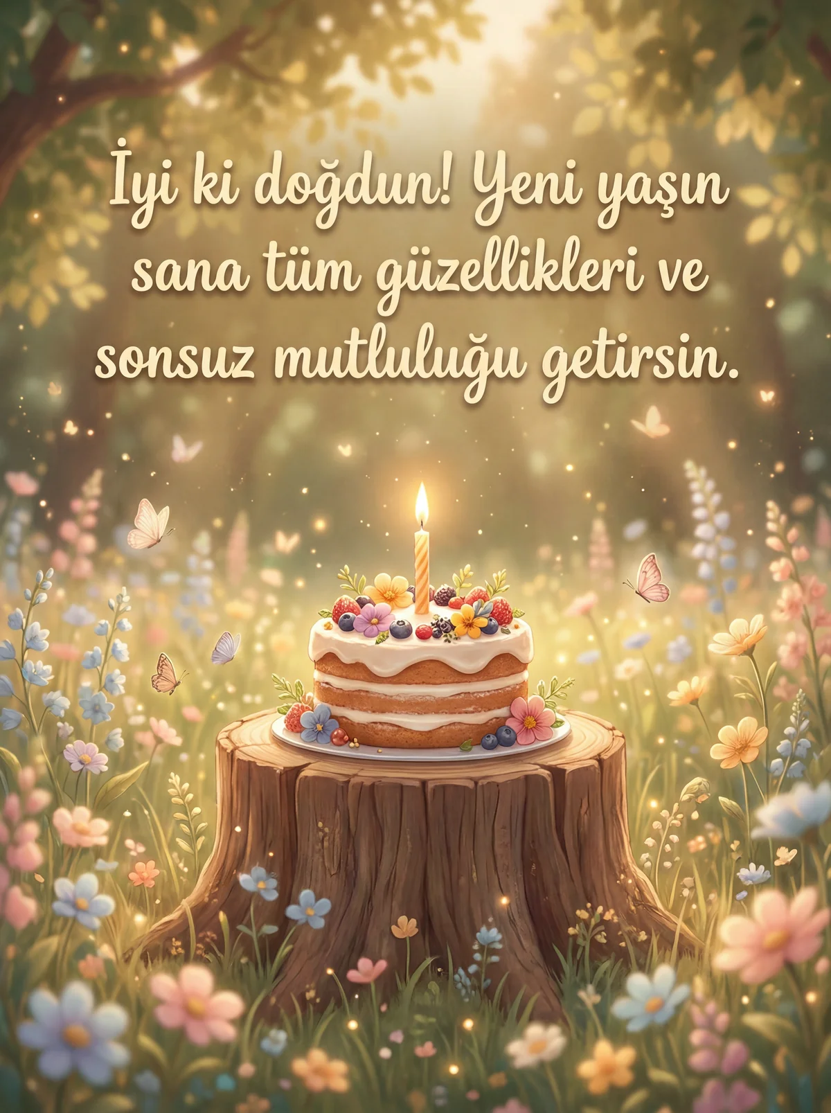 Doğum günü kutlaması için kısa ve samimi bir mesaj