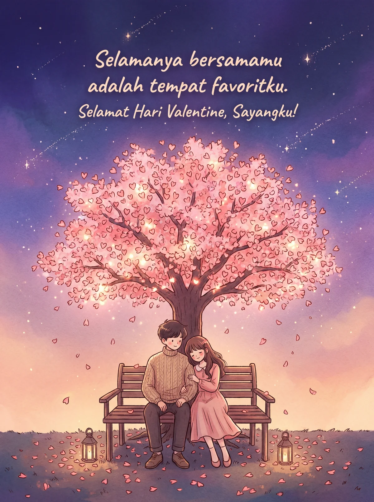 Ucapan Hari Valentine untuk kekasihku