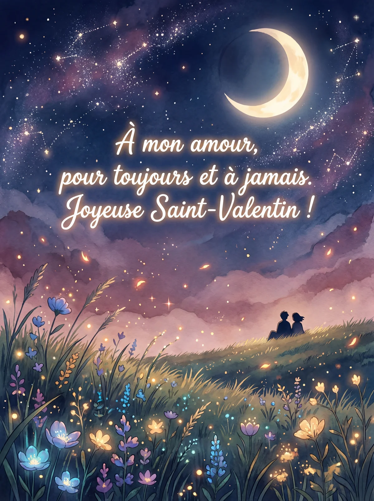 Carte de Saint-Valentin pour mon amour