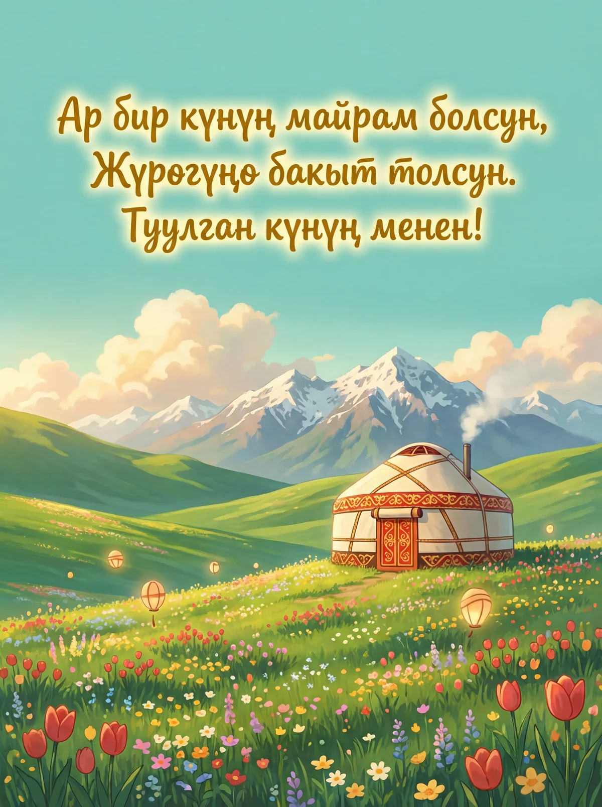 Туулган күнүң менен куттуктайм