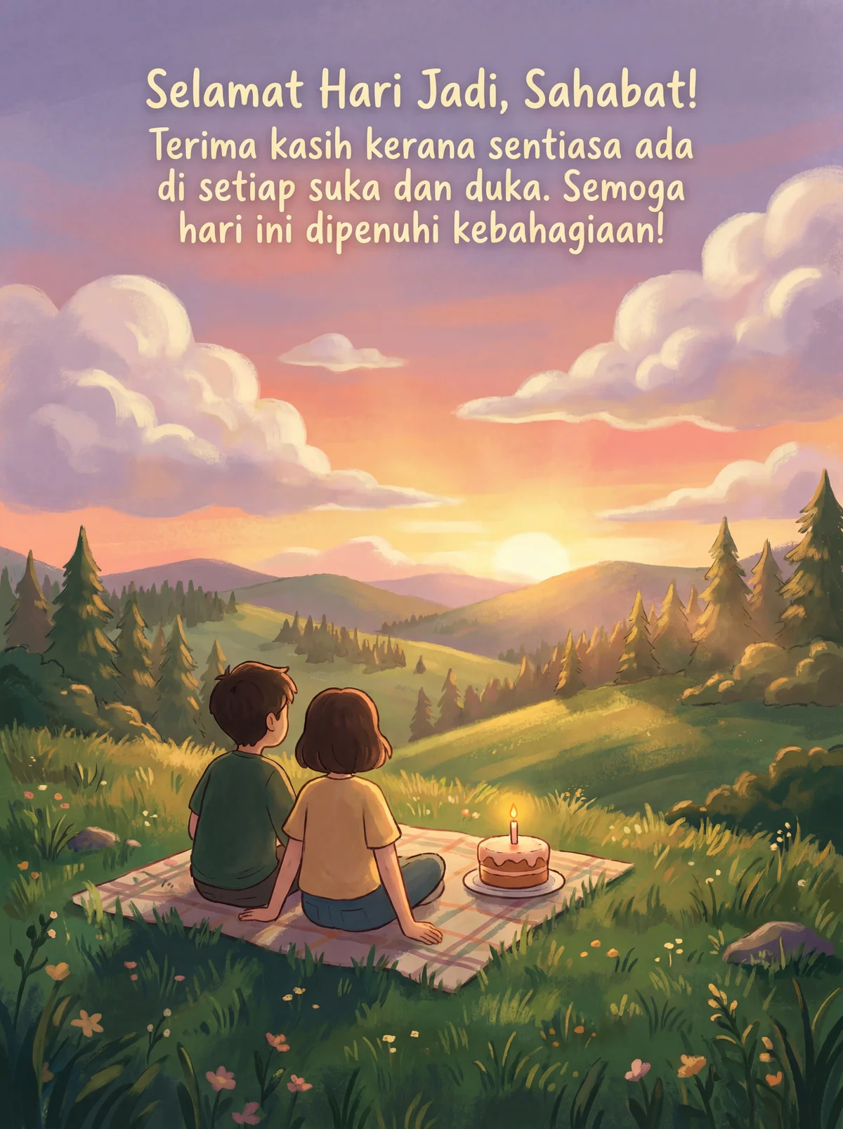 ucapan hari jadi untuk kawan baik