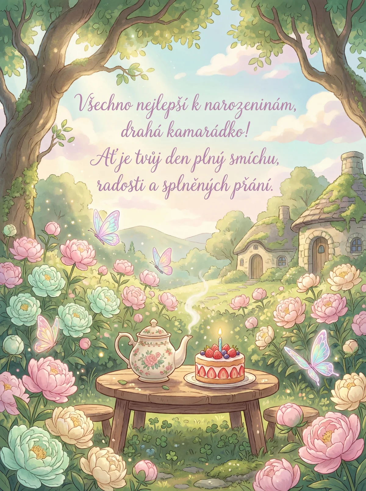 Přání k narozeninám pro kamarádku