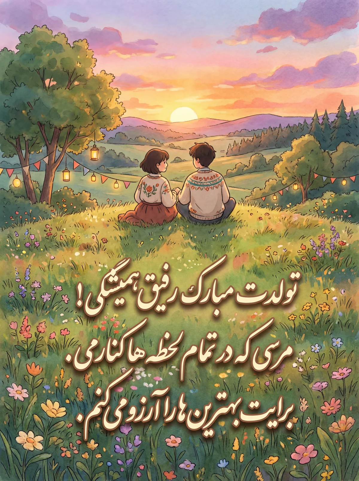 پیام تبریک تولد به دوست صمیمی