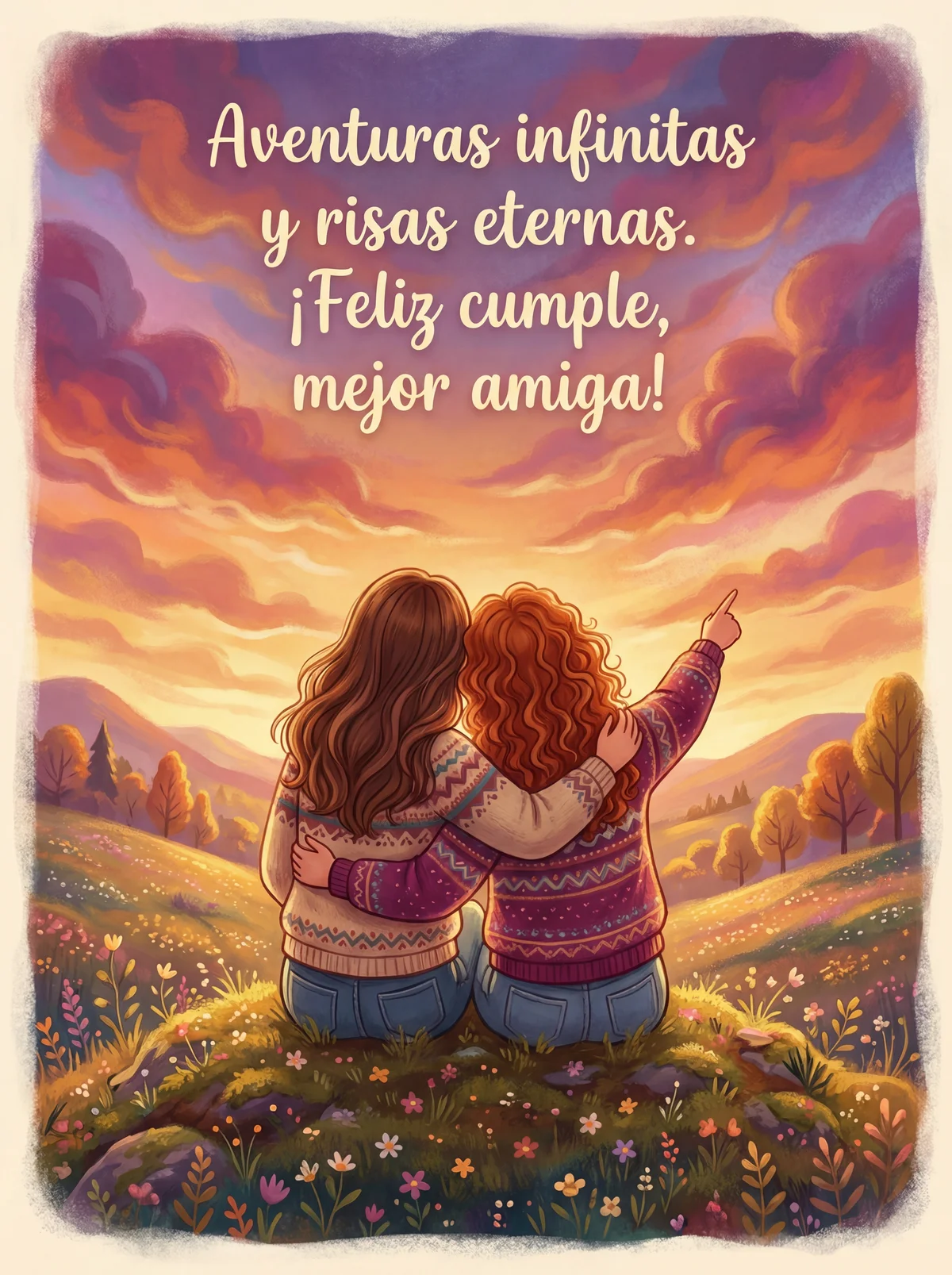 tarjeta de feliz cumpleaños para mi mejor amiga