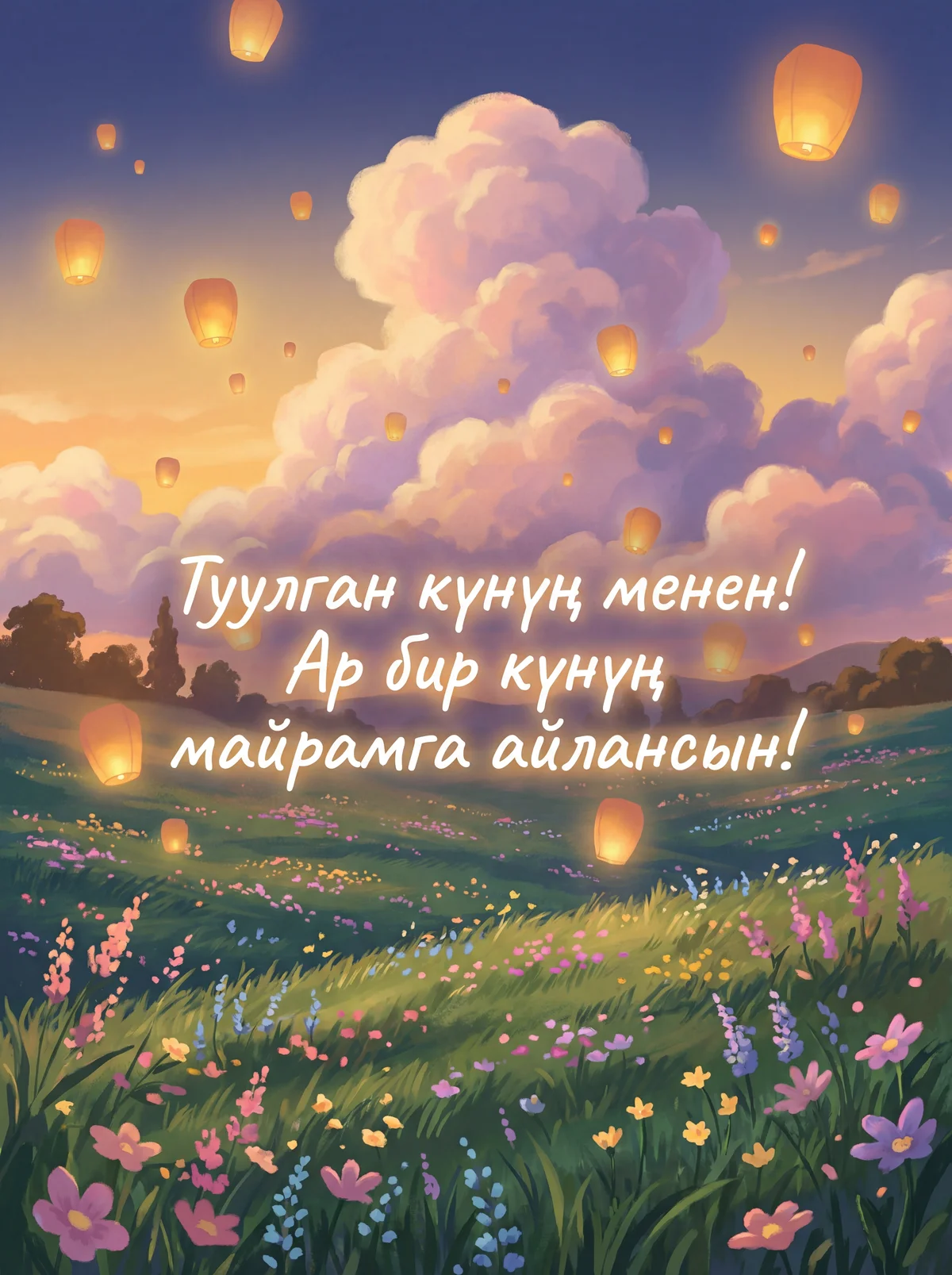 Туулган күнүң менен куттуктайм!