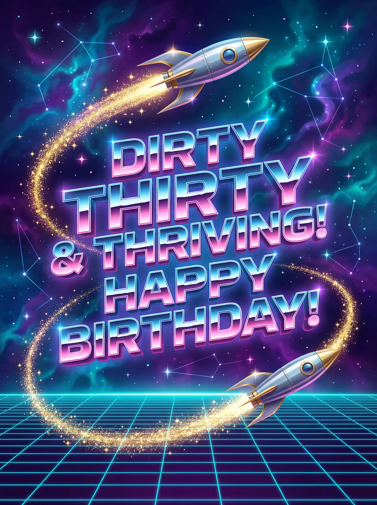 Happy Birthday card for a friend turning 30